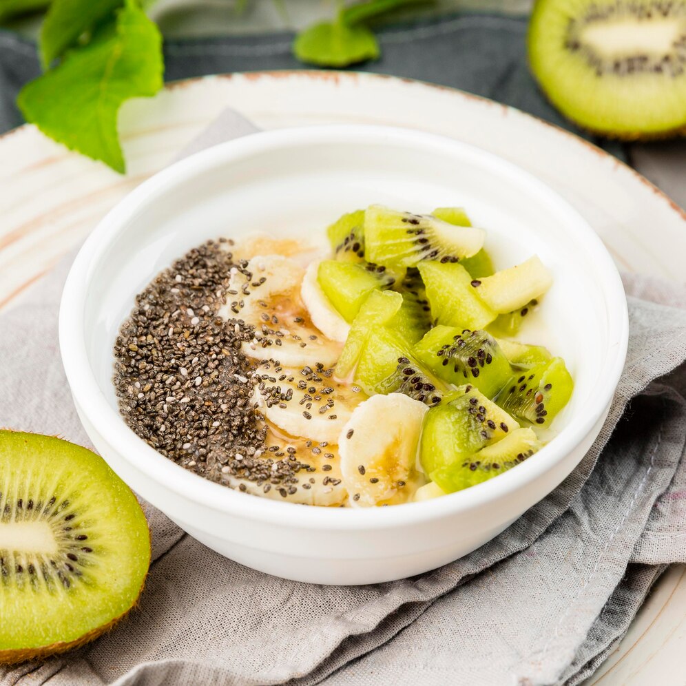 chia seeds with fruits