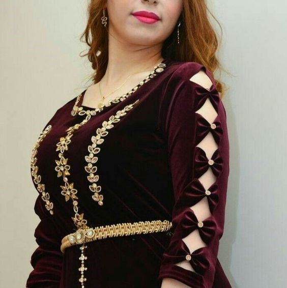 cut work sleeves design