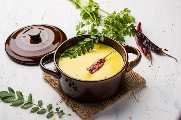 how to make boondi kadhi at home (2)