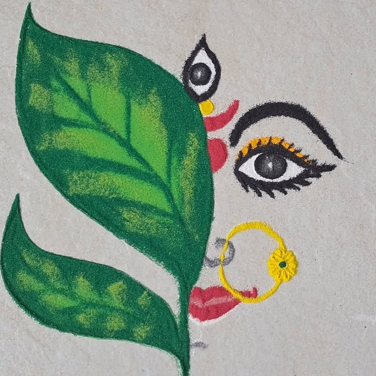 Face rangoli designs