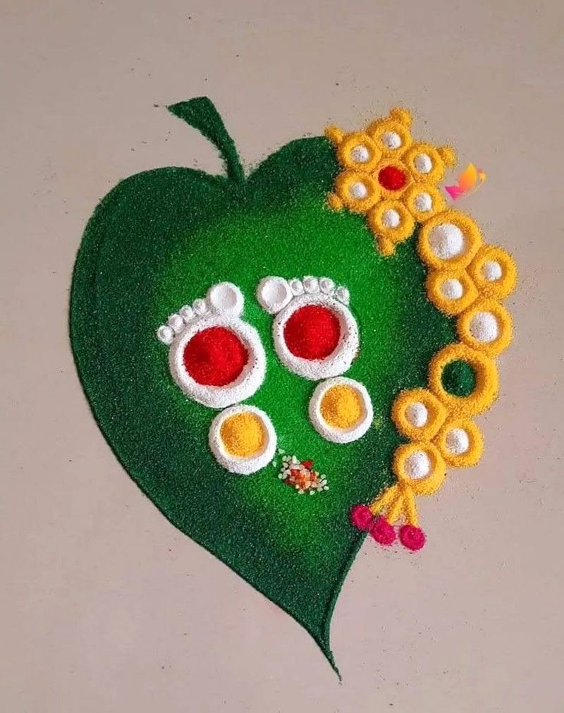 Patti design rangoli