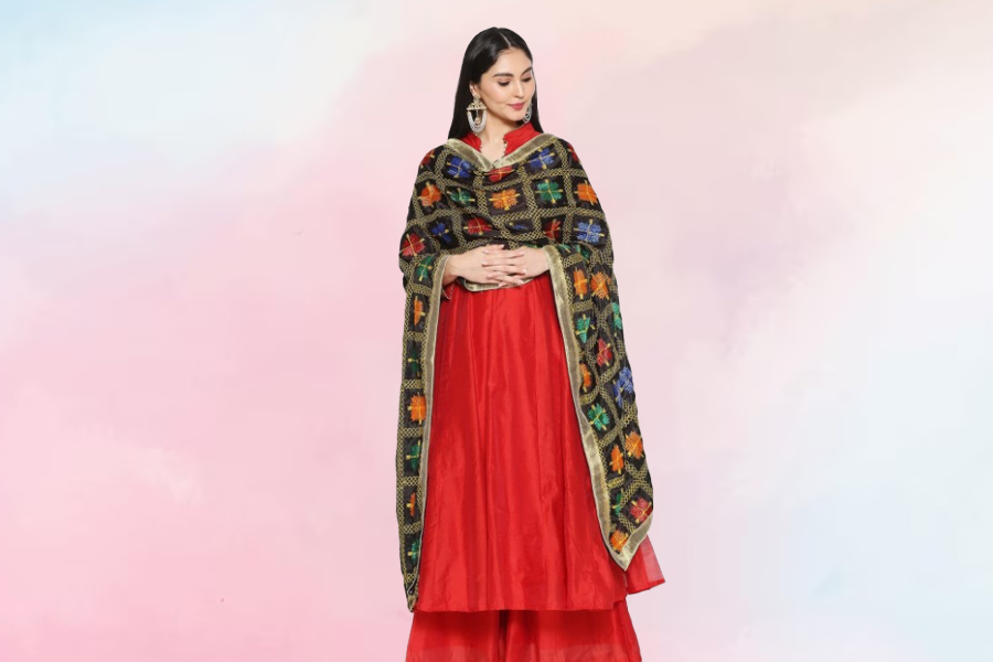 balck dupatta