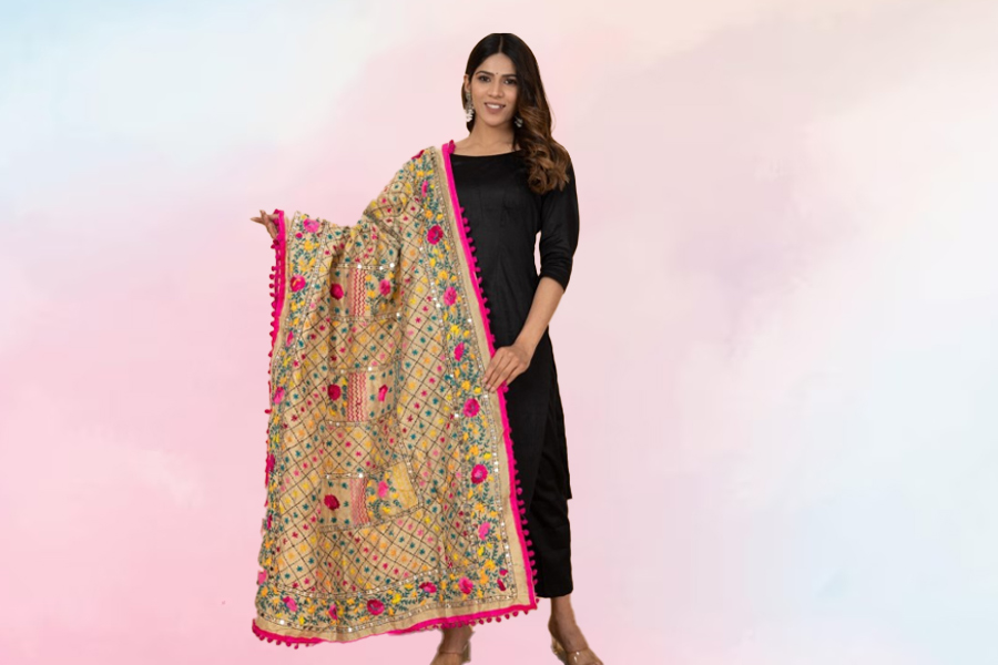 multi color dupatta