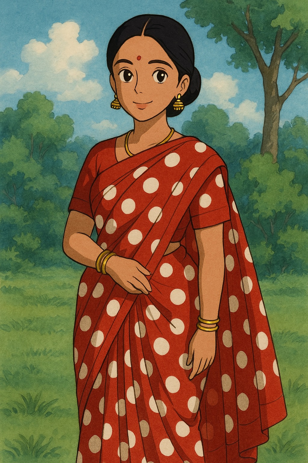 Ghibli Saree Designs