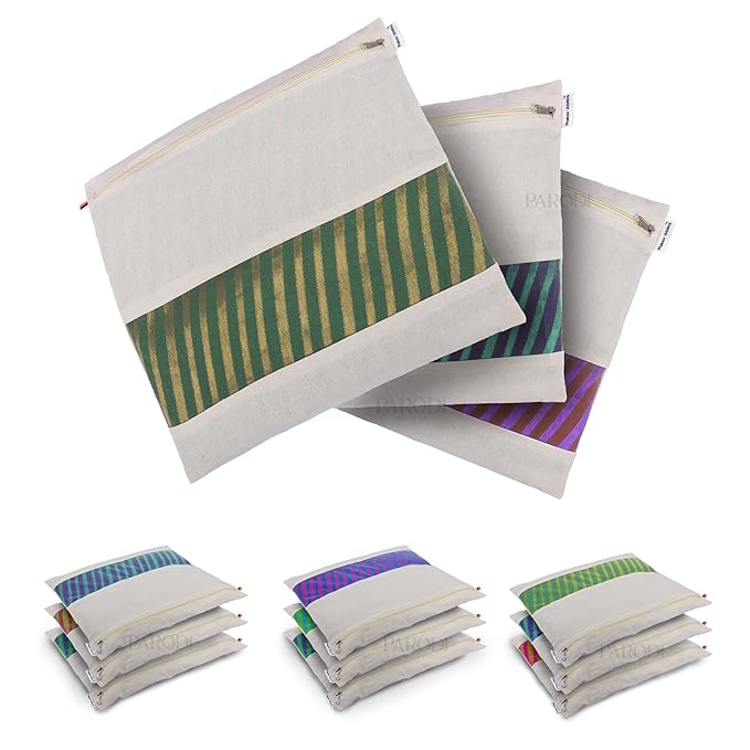 how to make saree cover from old dupatta