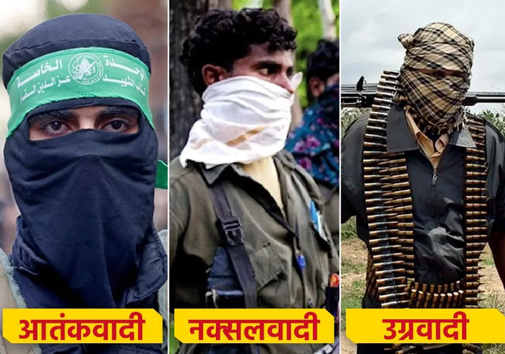 Difference between naxalite and terrorist