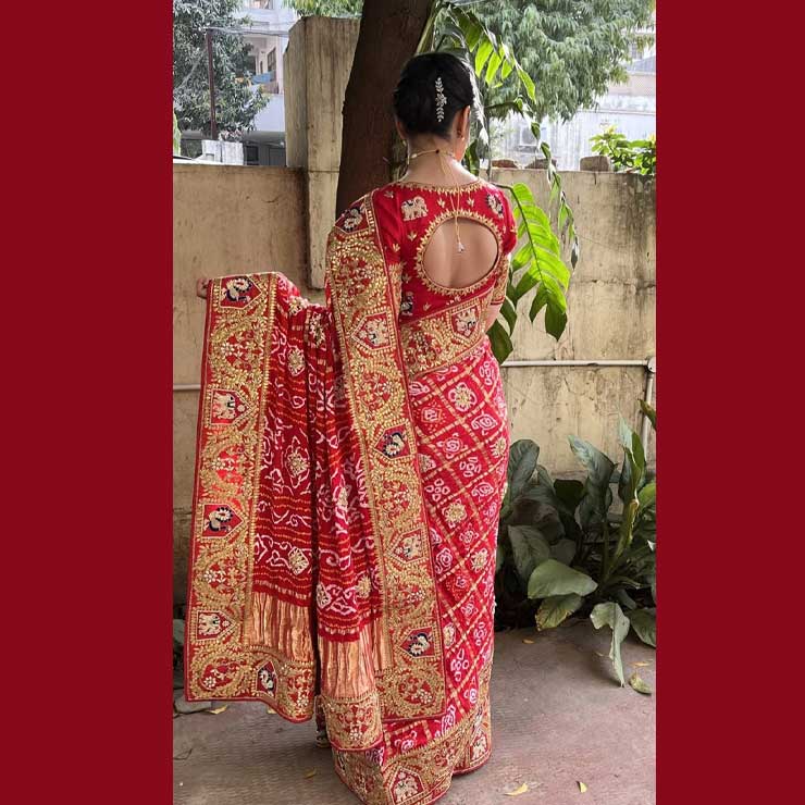 Saree pleated