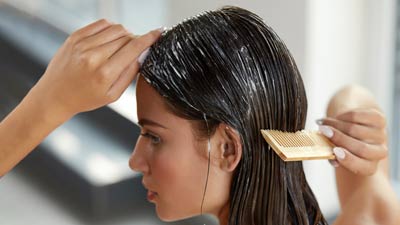 curd hair mask for shiny hair