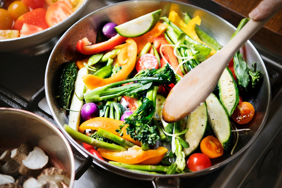saute veggies