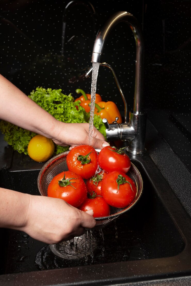 wash vegetables