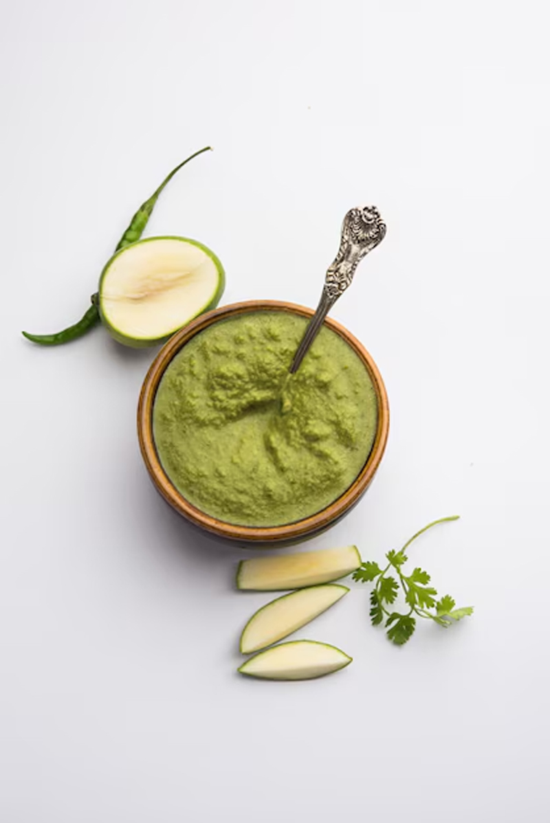 raw mango pudina chutney