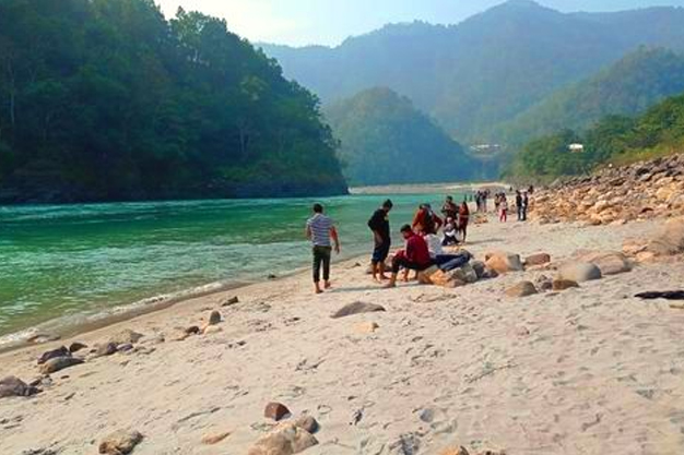 Kaudiyala Beach In Rishikesh