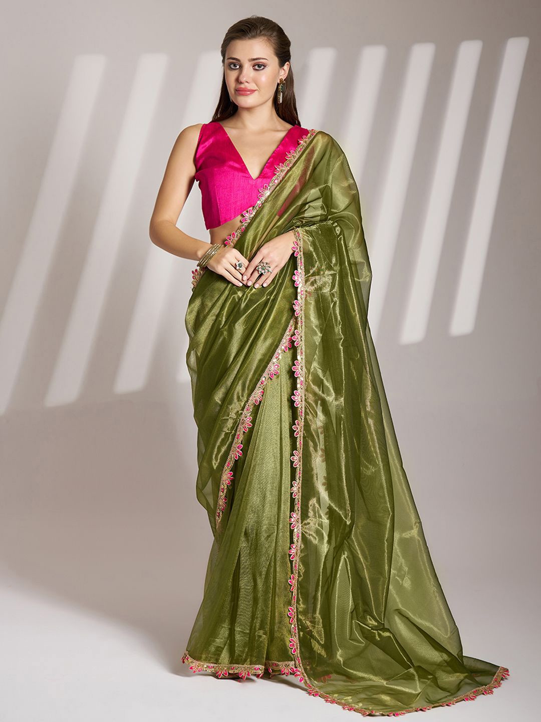 Plain saree (2)