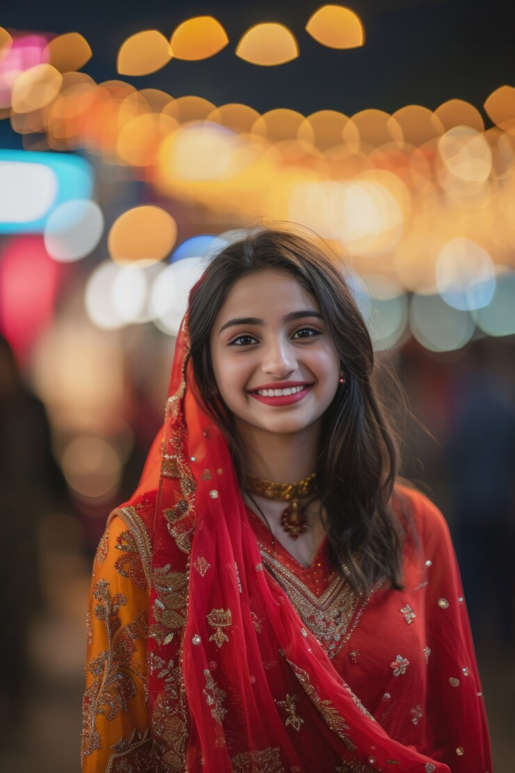 how to wear dupatta with different necklines