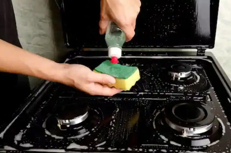 clean gas burner with ammonia