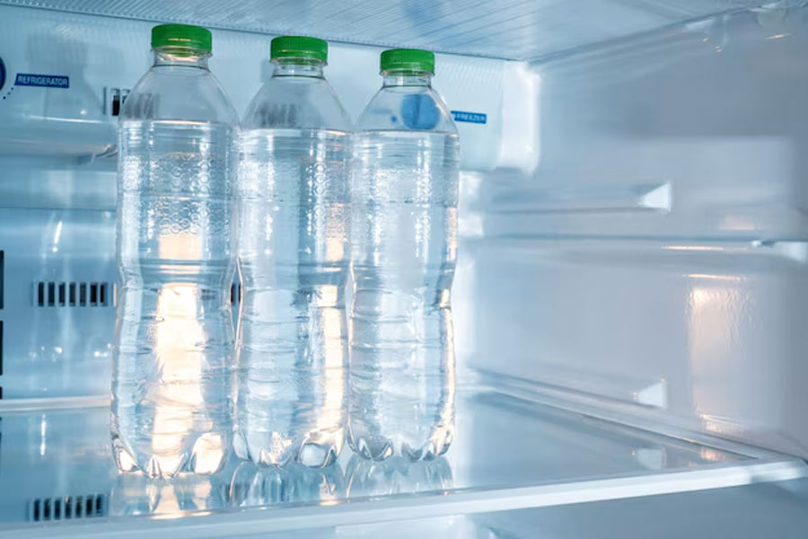 fridge setting for water bottle