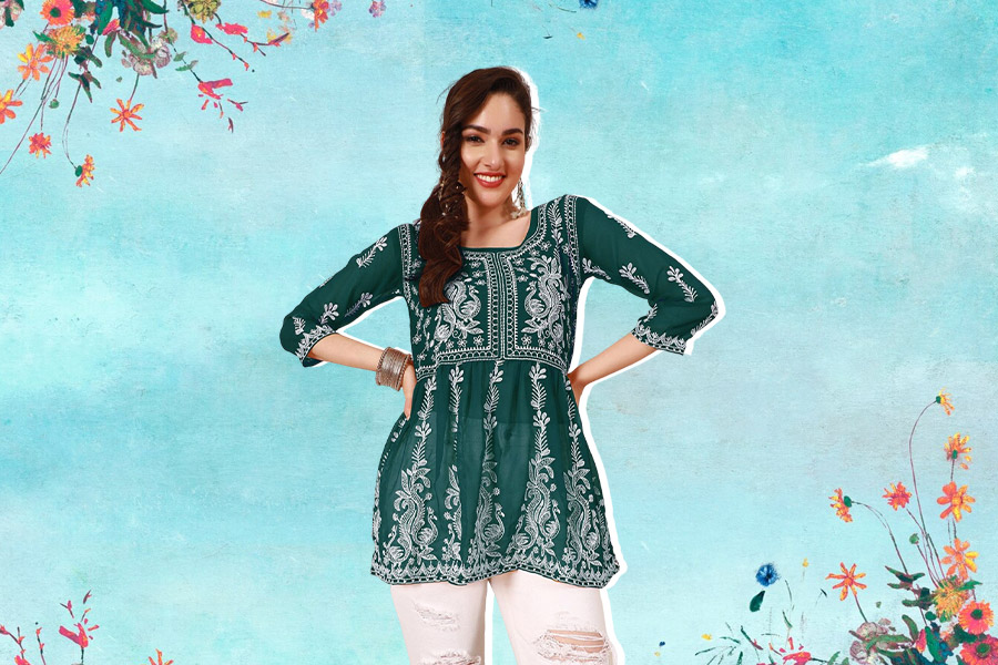 green kurti