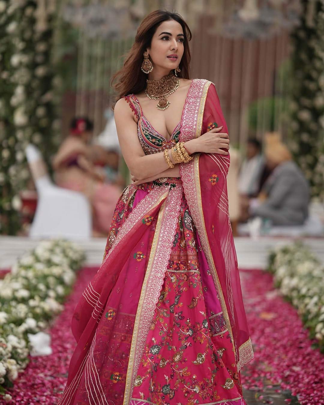 printed lehenga