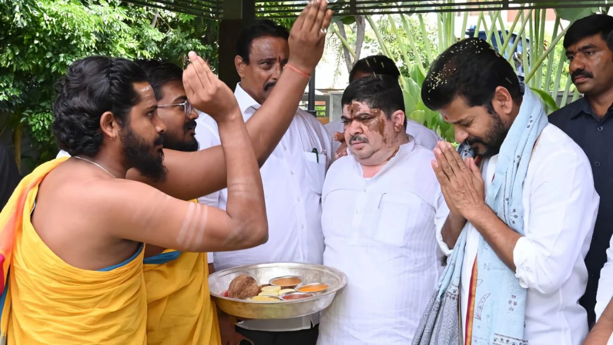 what happens if we touch feet of priest while he is doing puja
