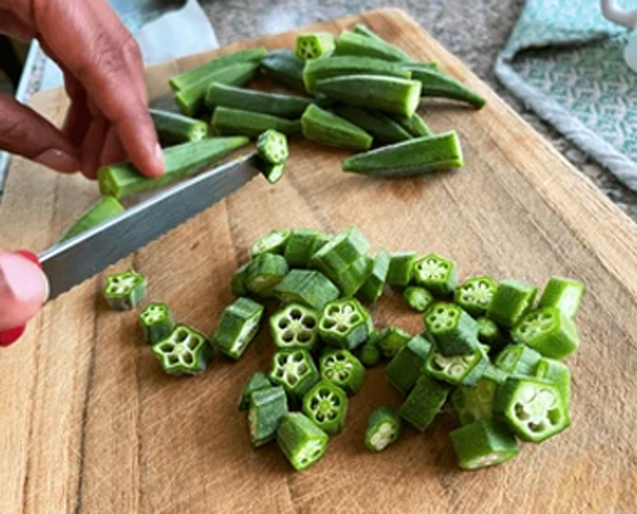 bhindi slime remove tricks