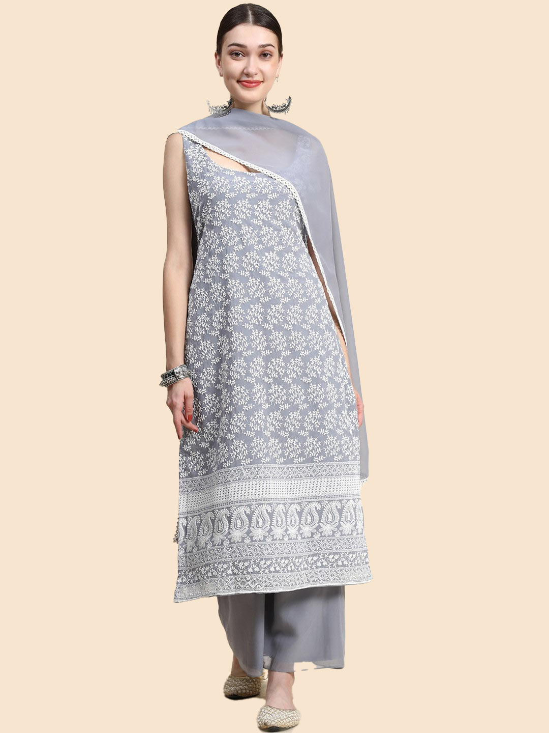 chikankari suit designs