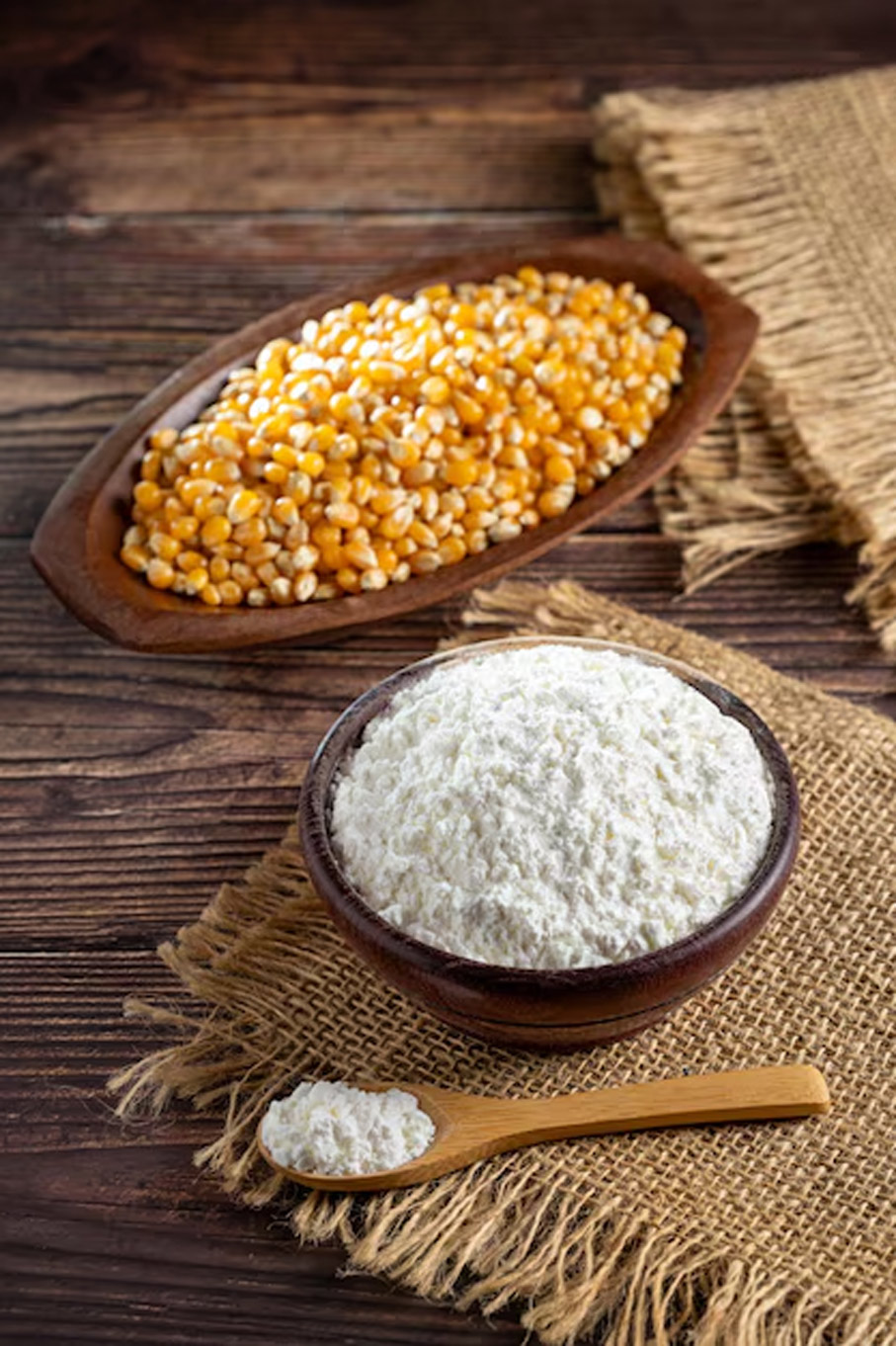 use cornflour to clean burnt oil