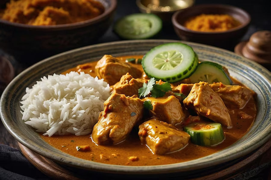 potato malai chicken recipe