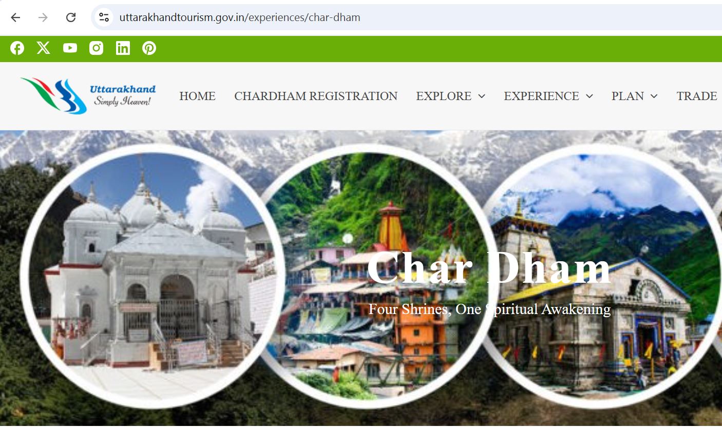 char dham official website online registration step by step guides
