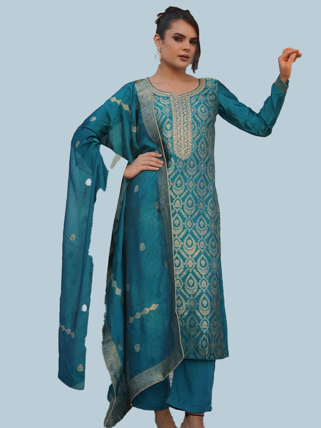 Heavy work silk suit (2)