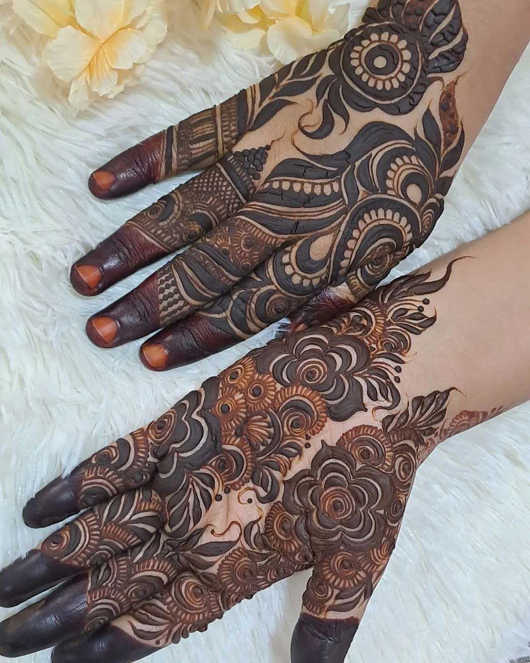 flower design mehndi