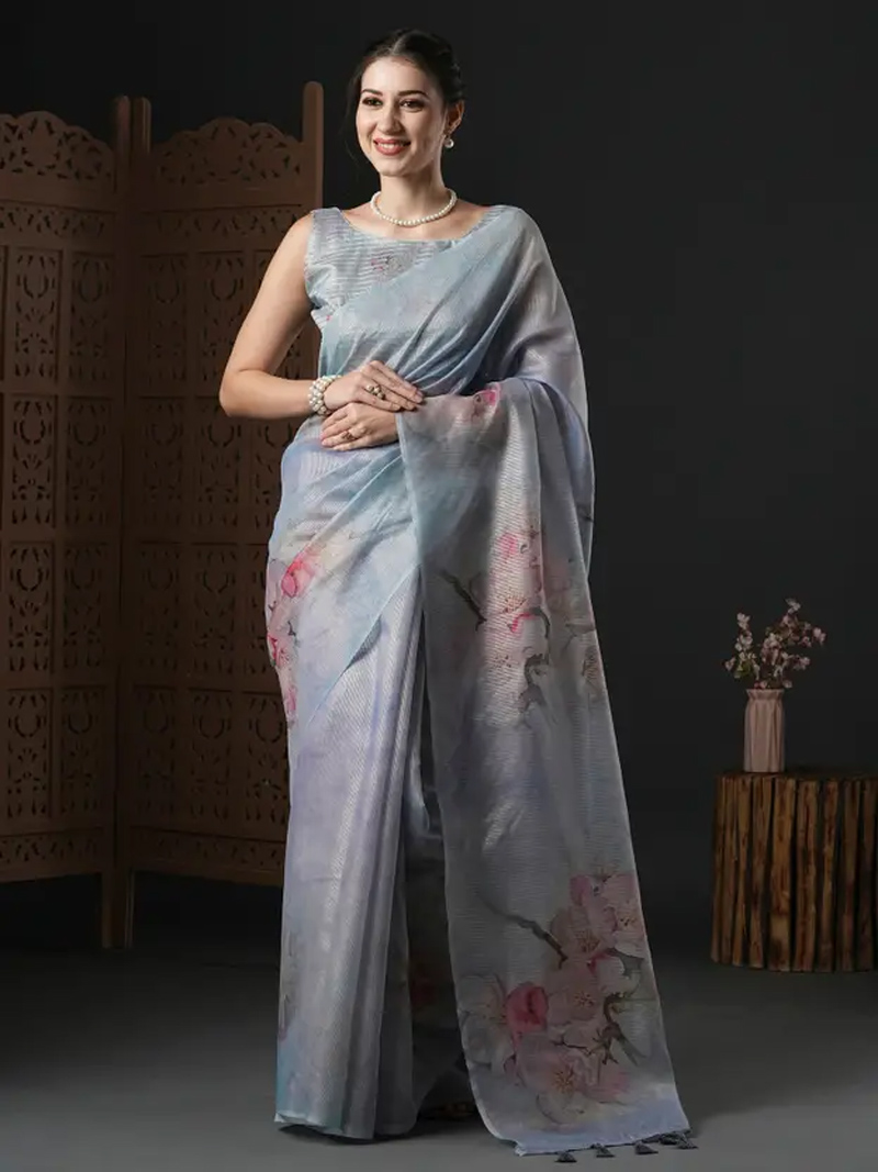 floral print saree designs (4)