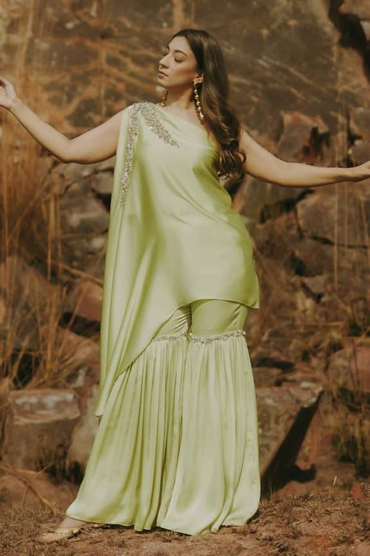 Chiffon-Sharara-Suit-Set