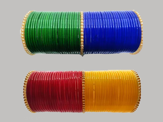 Multi colour bangles (4)