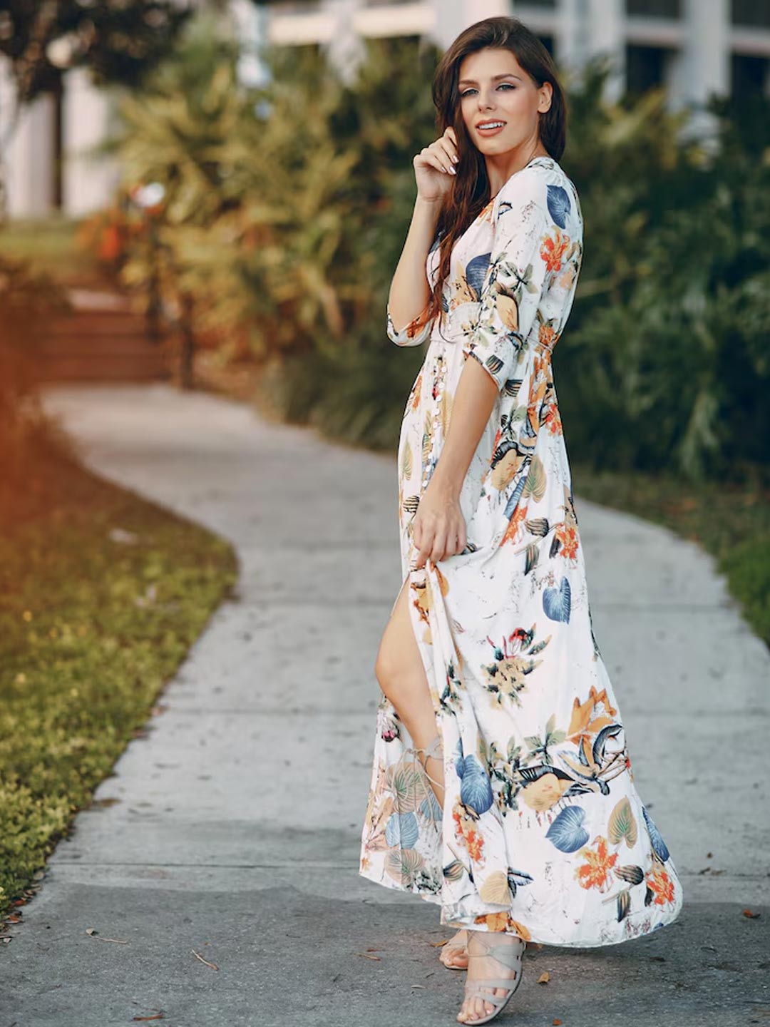 summer maxi dress for different body types
