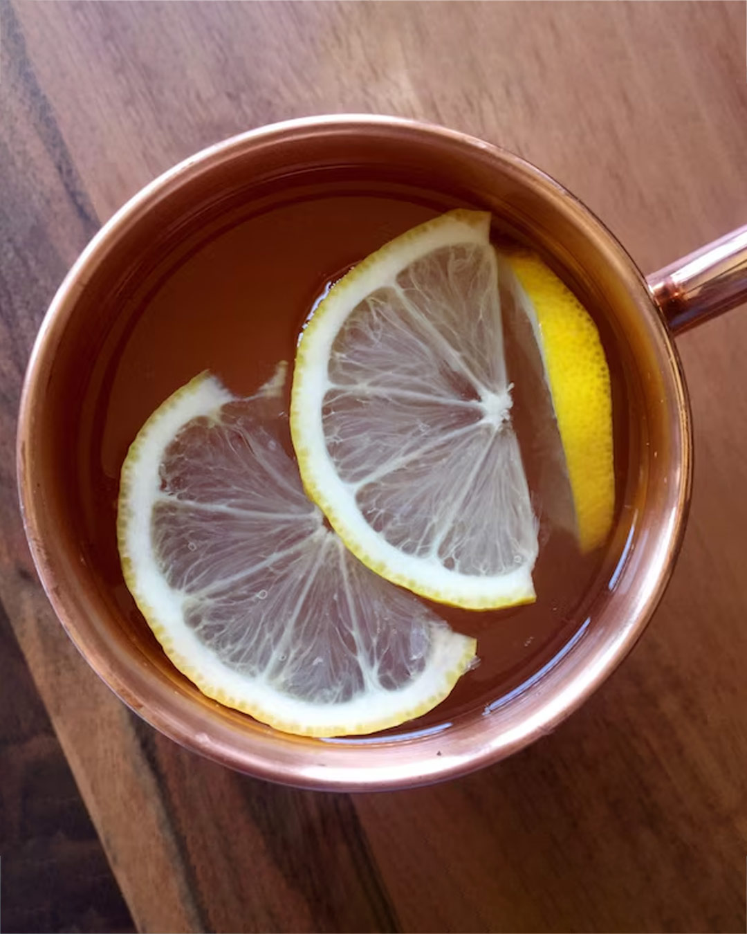 lemon and hot water