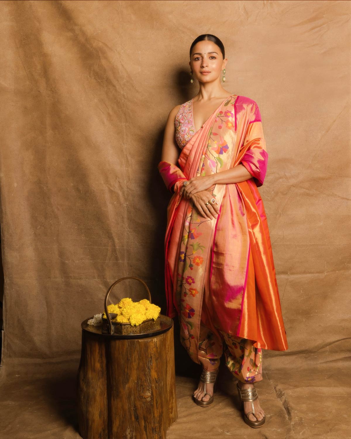 alia latest saree look