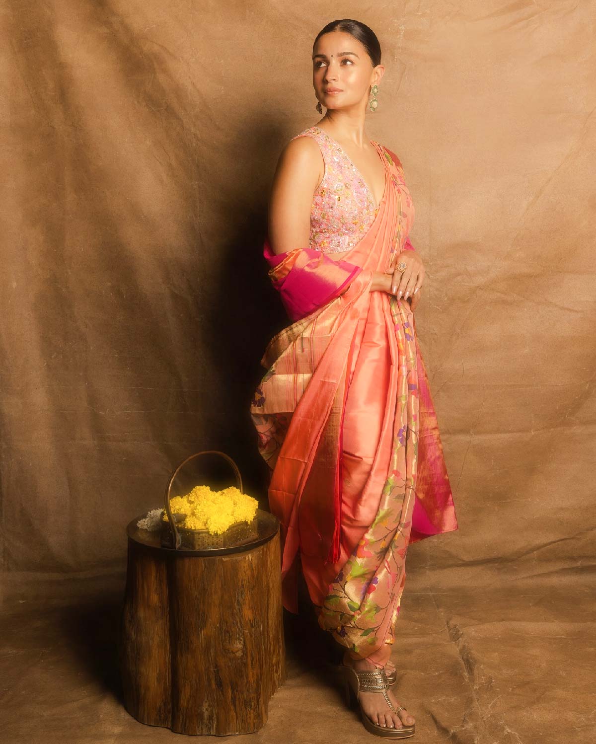 alia bhtt saree look
