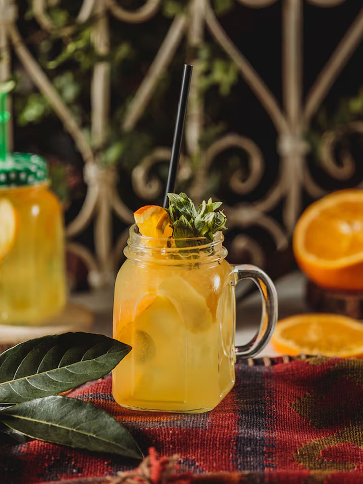 orange juice gond katira recipe