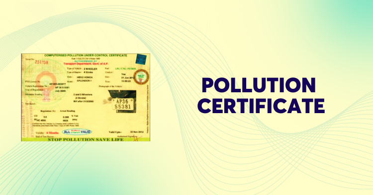 PUC Certificate for New Car