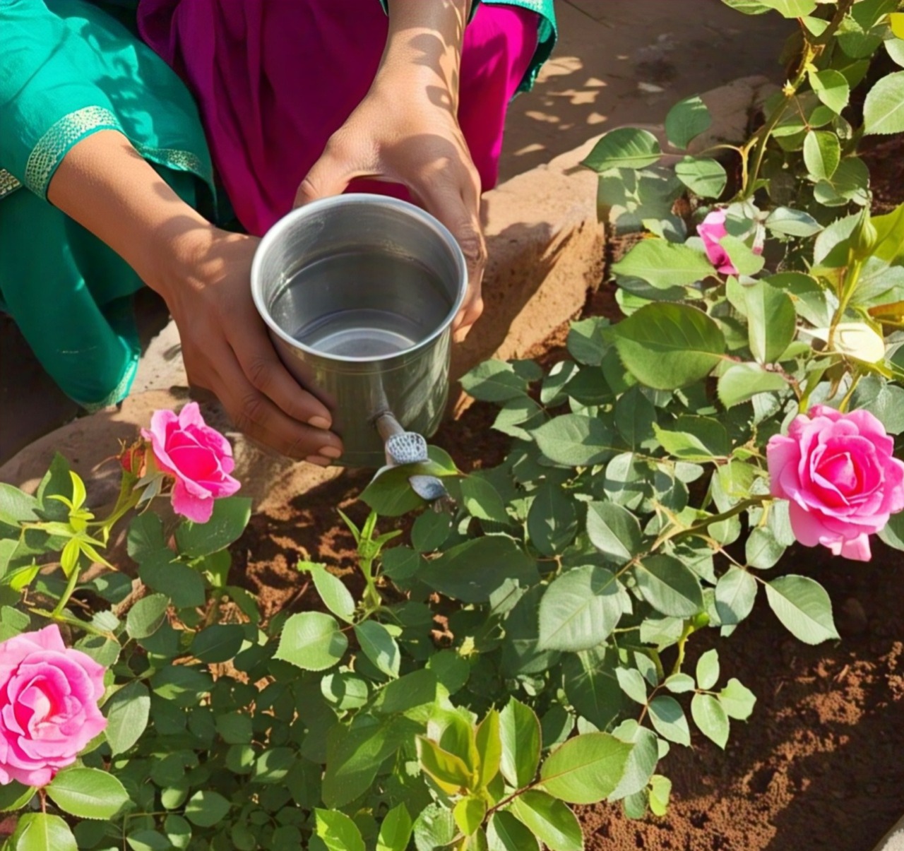 Use kidney bean water for flowering plants