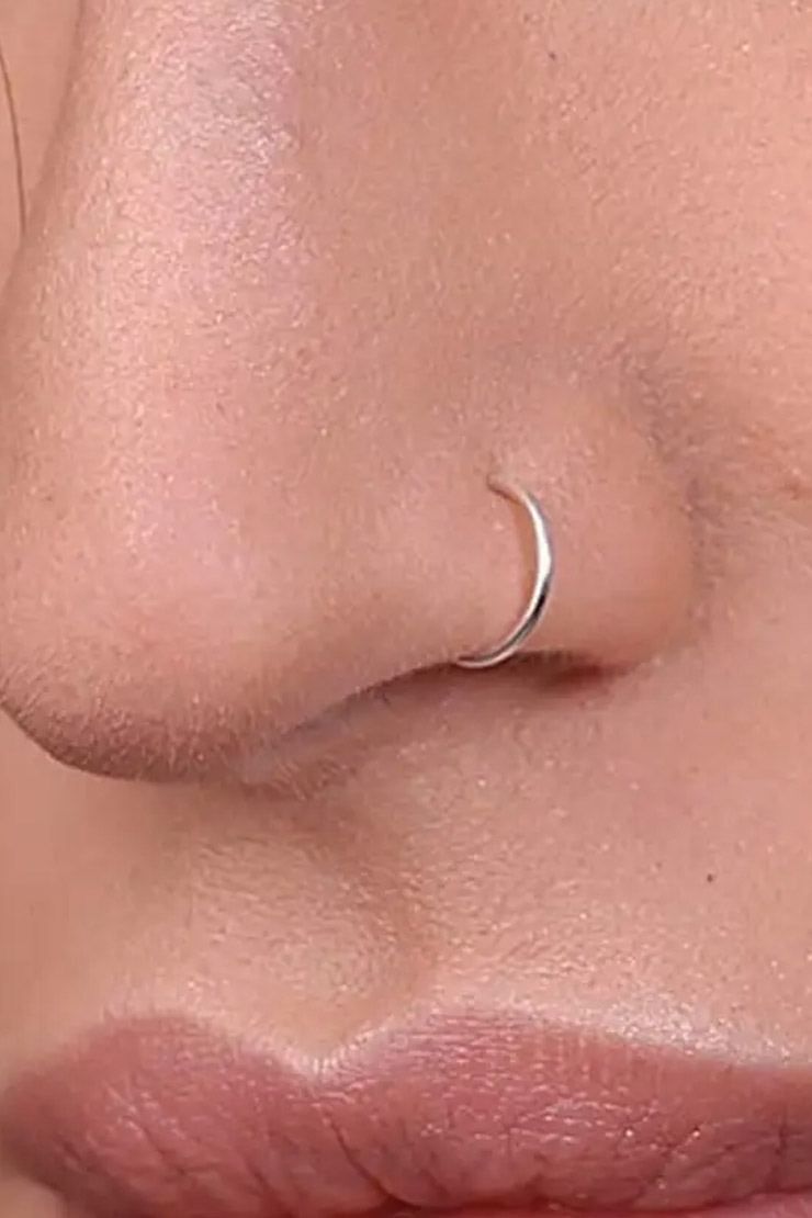 Twissted nose ring