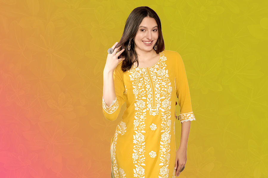 Thread work kurti (2)