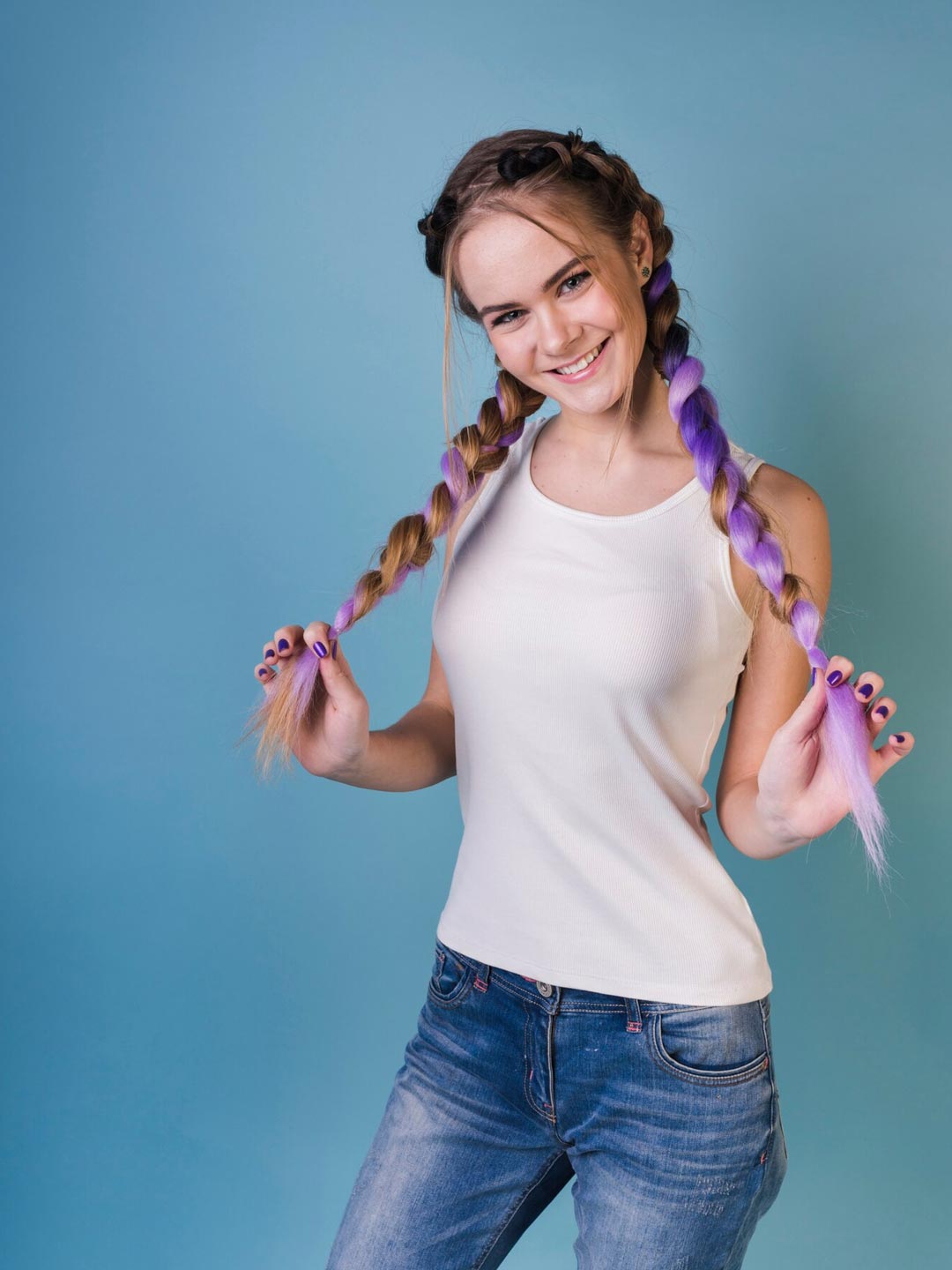 T shirt with hairstyle