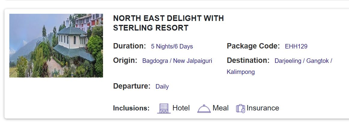 irctc darjeeling tour package budget in may