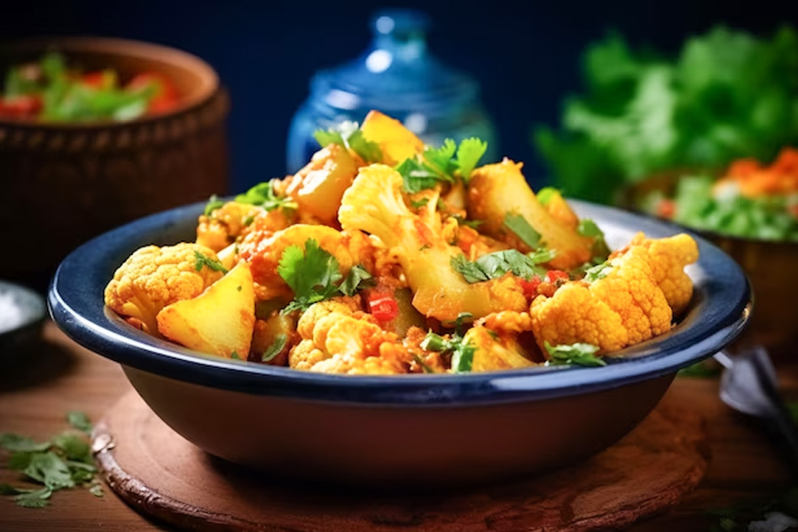 how to make aloo patta gobhi ki sabji