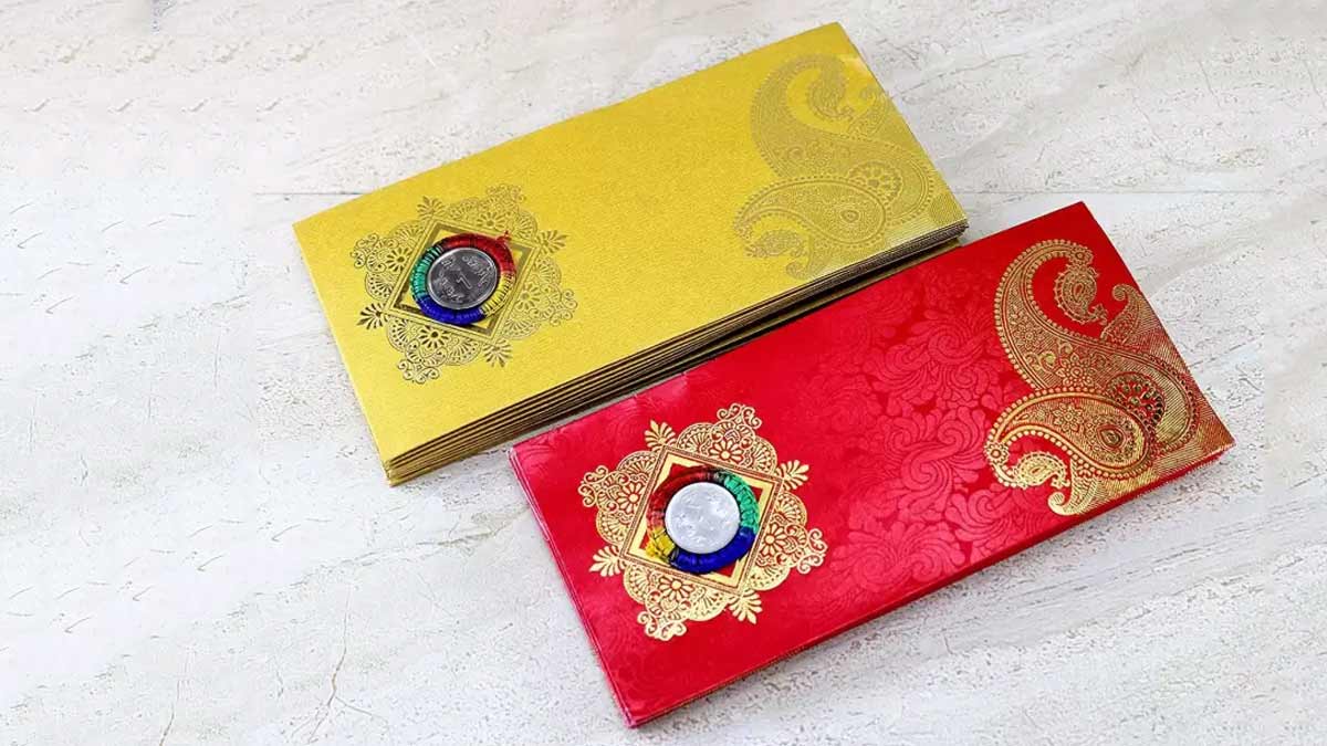 money envelope from cards