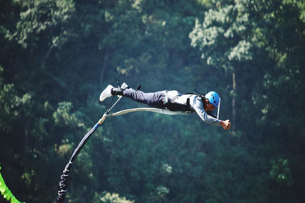 bungee jumping near kedarnath temple