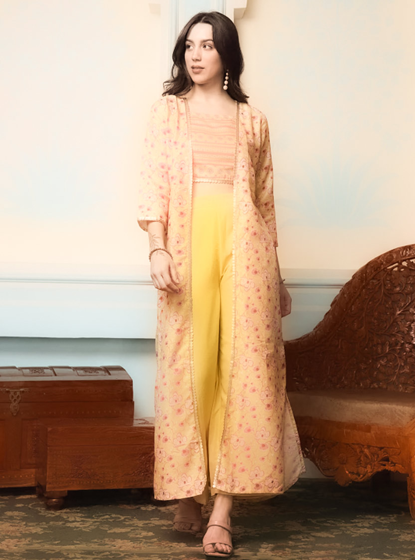 crop top palazzo shrug designs (4)