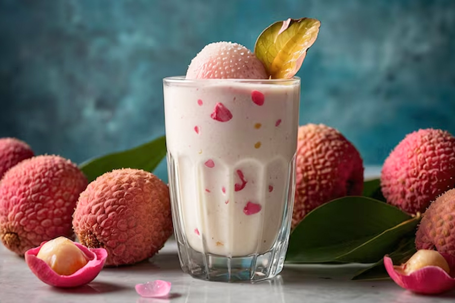litchi milkshake