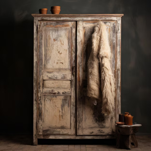 Old wardrobe makeover idea